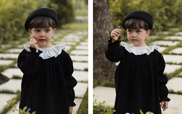 Midnight Corduroy Dress
