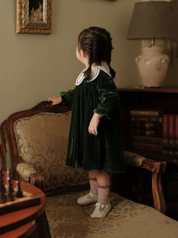 Petal Velvet Dress