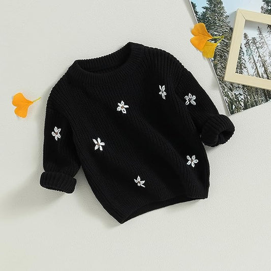 Daisy Embroidered Knit Jumper