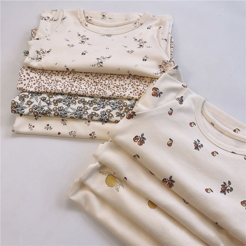 Orange Tree Shorts Set