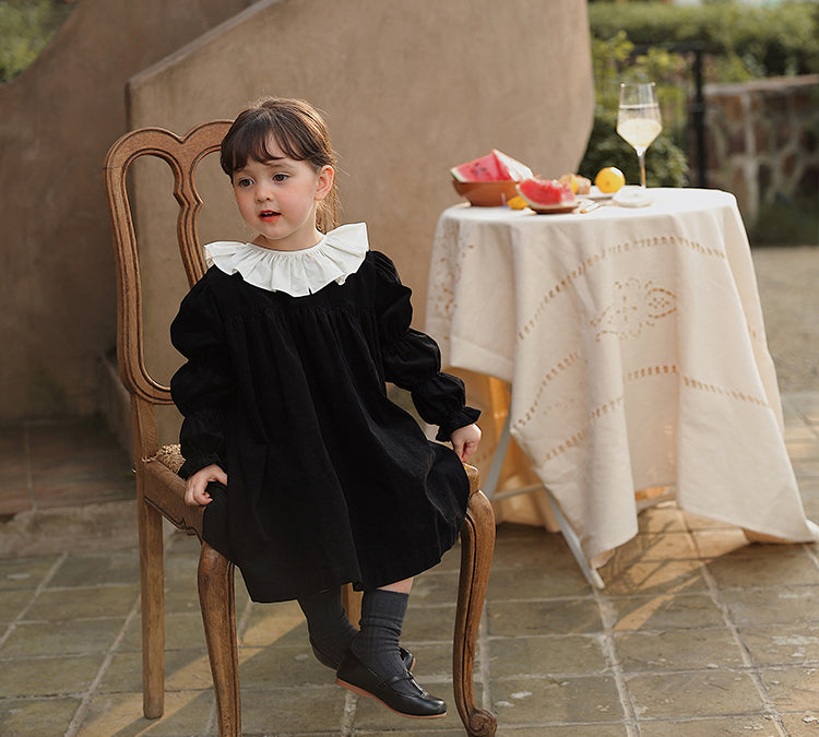 Midnight Corduroy Dress