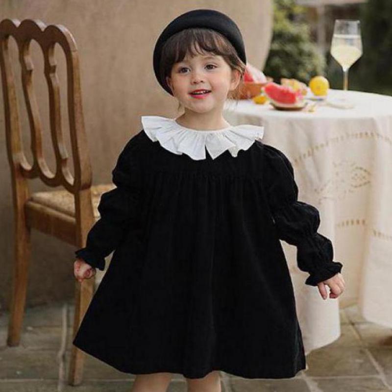 Midnight Corduroy Dress