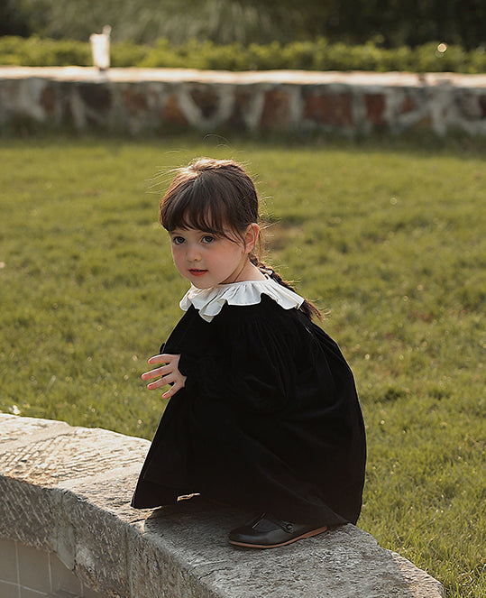 Midnight Corduroy Dress