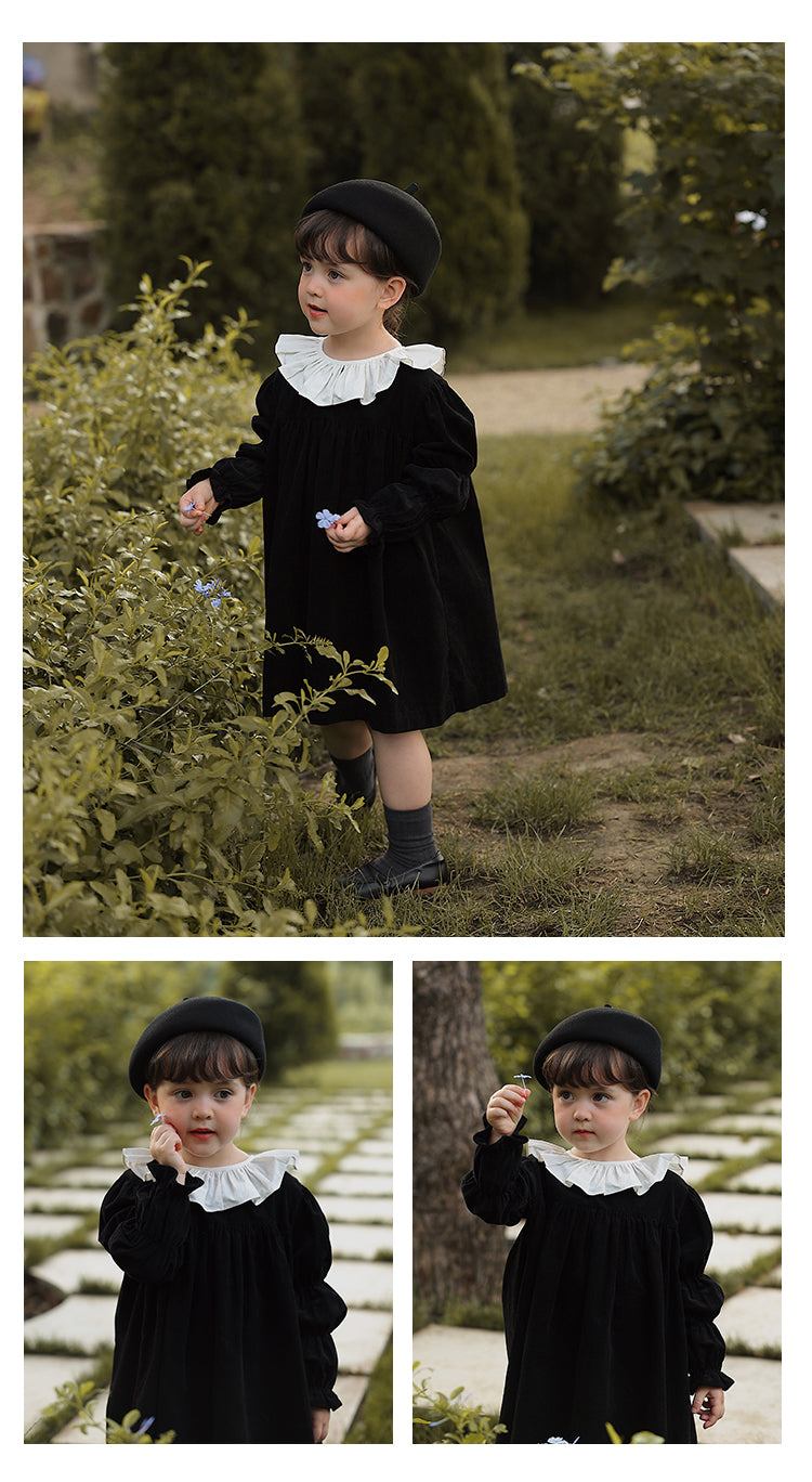Midnight Corduroy Dress