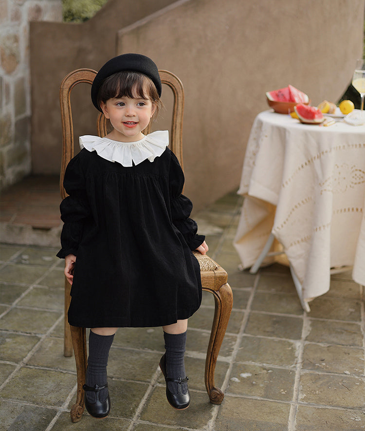Midnight Corduroy Dress