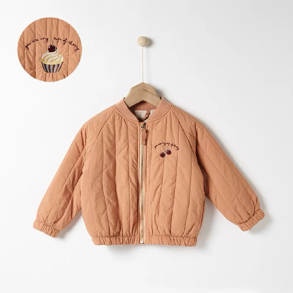 Cherry Quilted Jacket