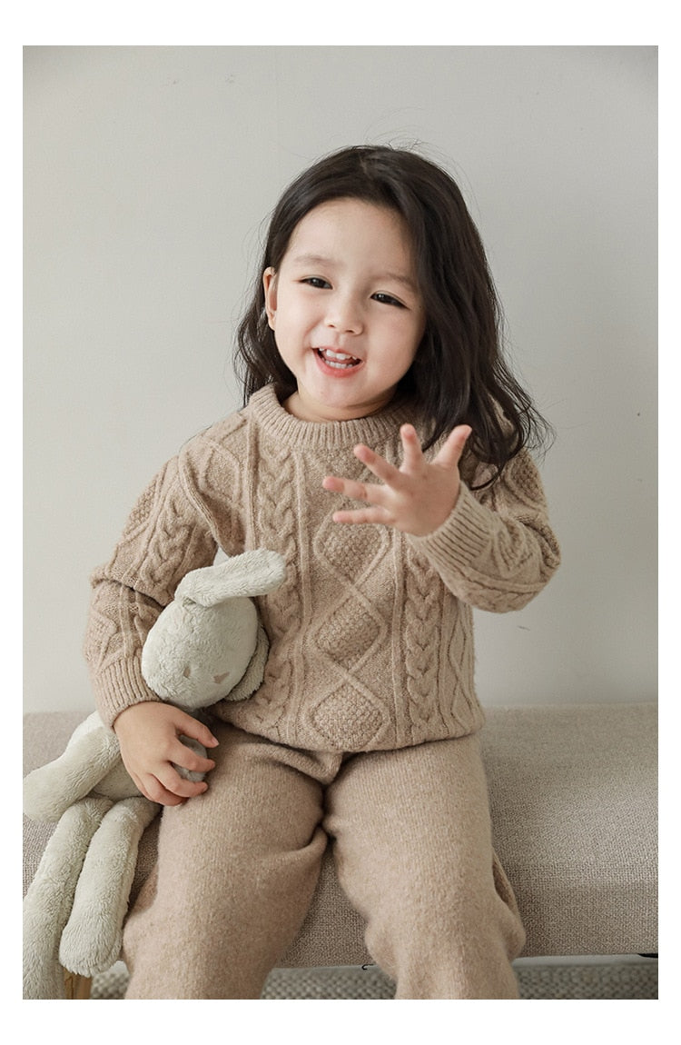 Violet Knitted Two Piece Set