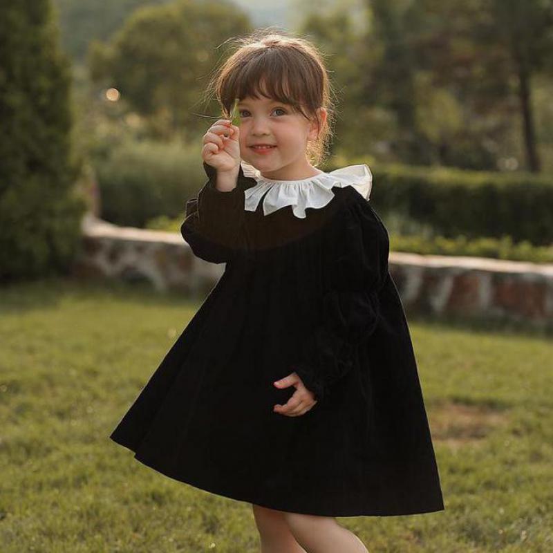 Midnight Corduroy Dress