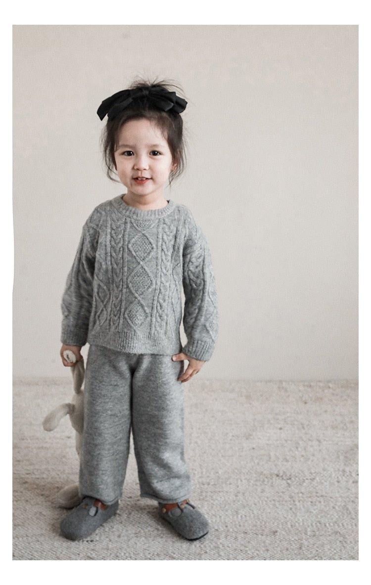 Violet Knitted Two Piece Set