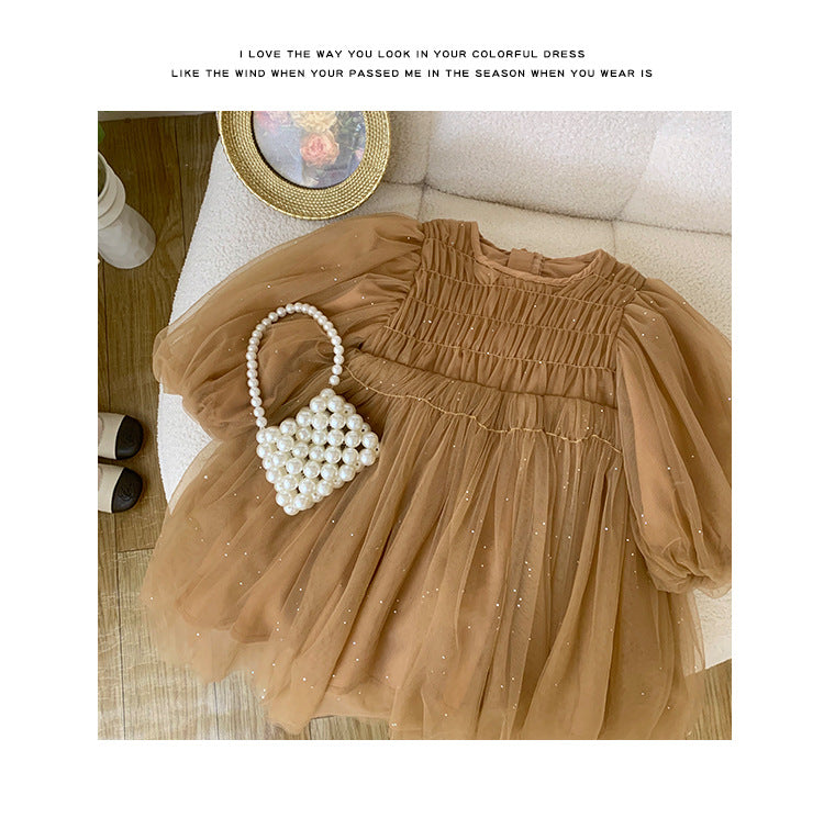 Caramel Tulle Dress