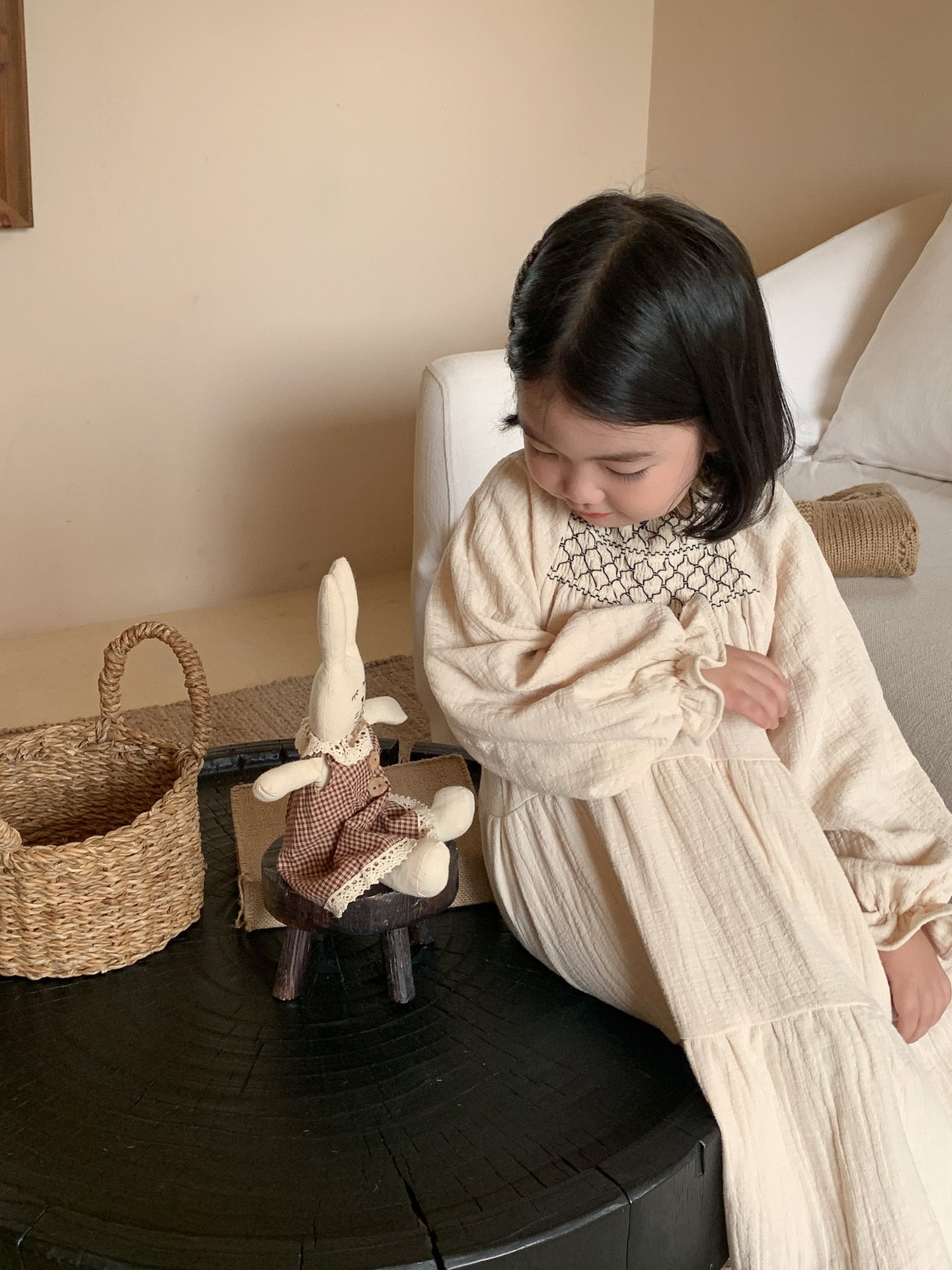 Thatched Smock Dress