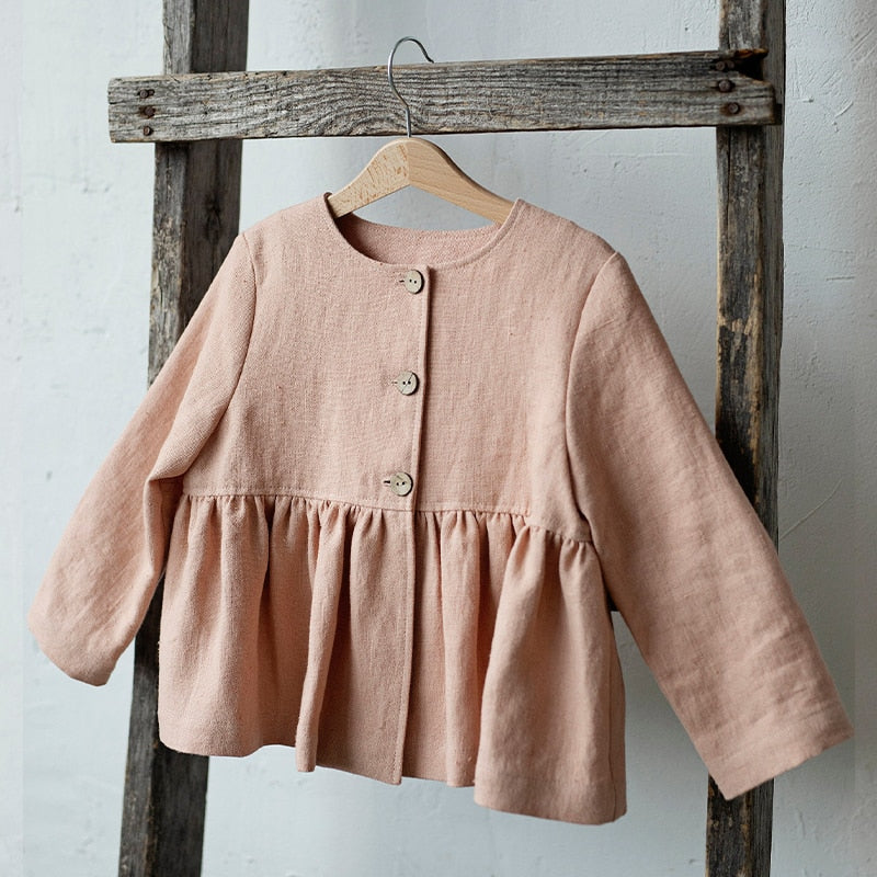 Betty Linen Peplum Jacket