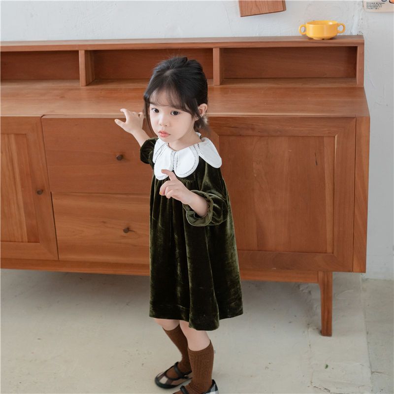 Petal Velvet Dress