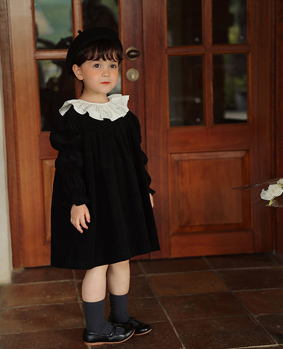 Midnight Corduroy Dress