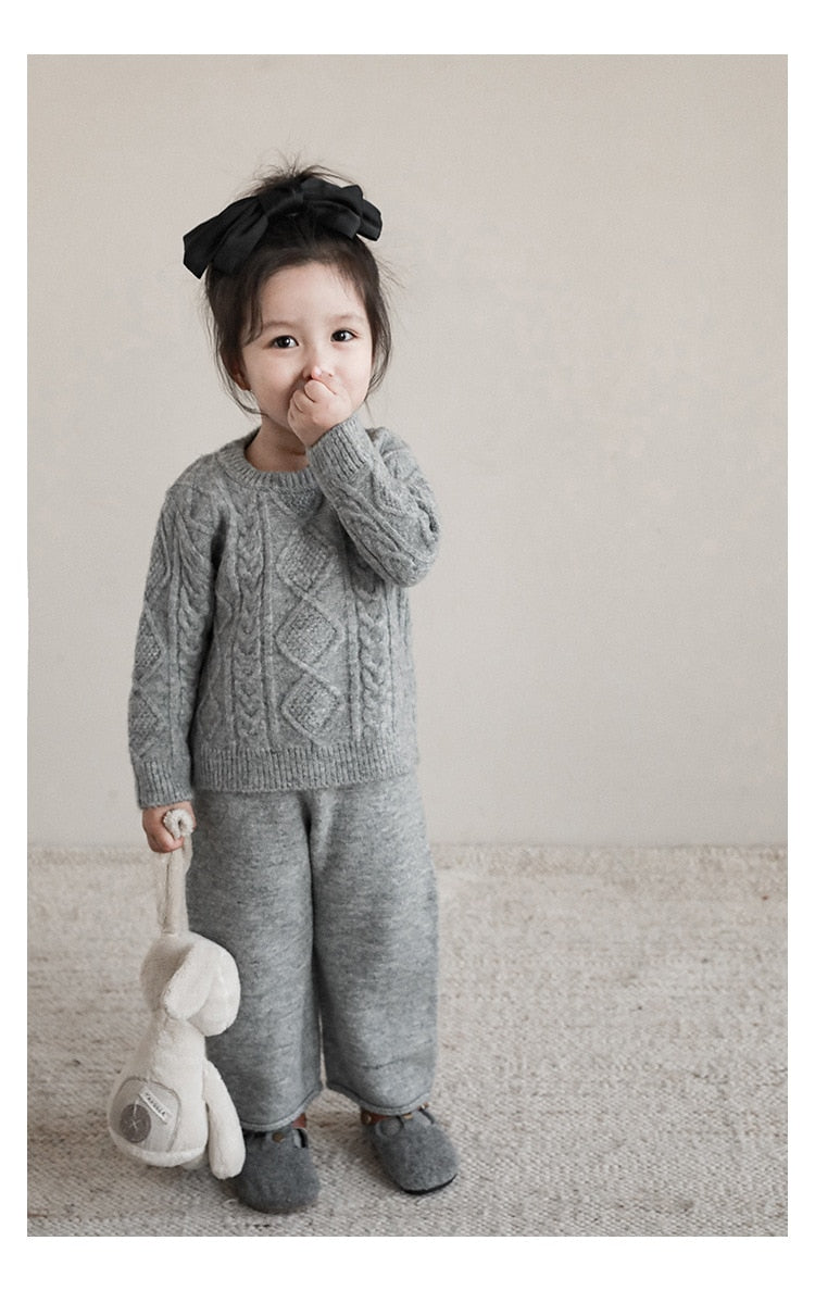 Violet Knitted Two Piece Set