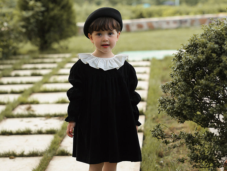 Midnight Corduroy Dress