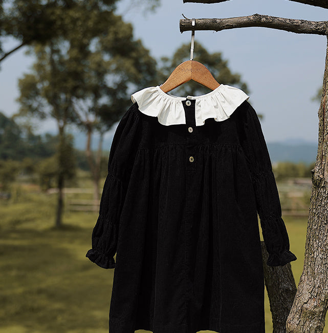 Midnight Corduroy Dress