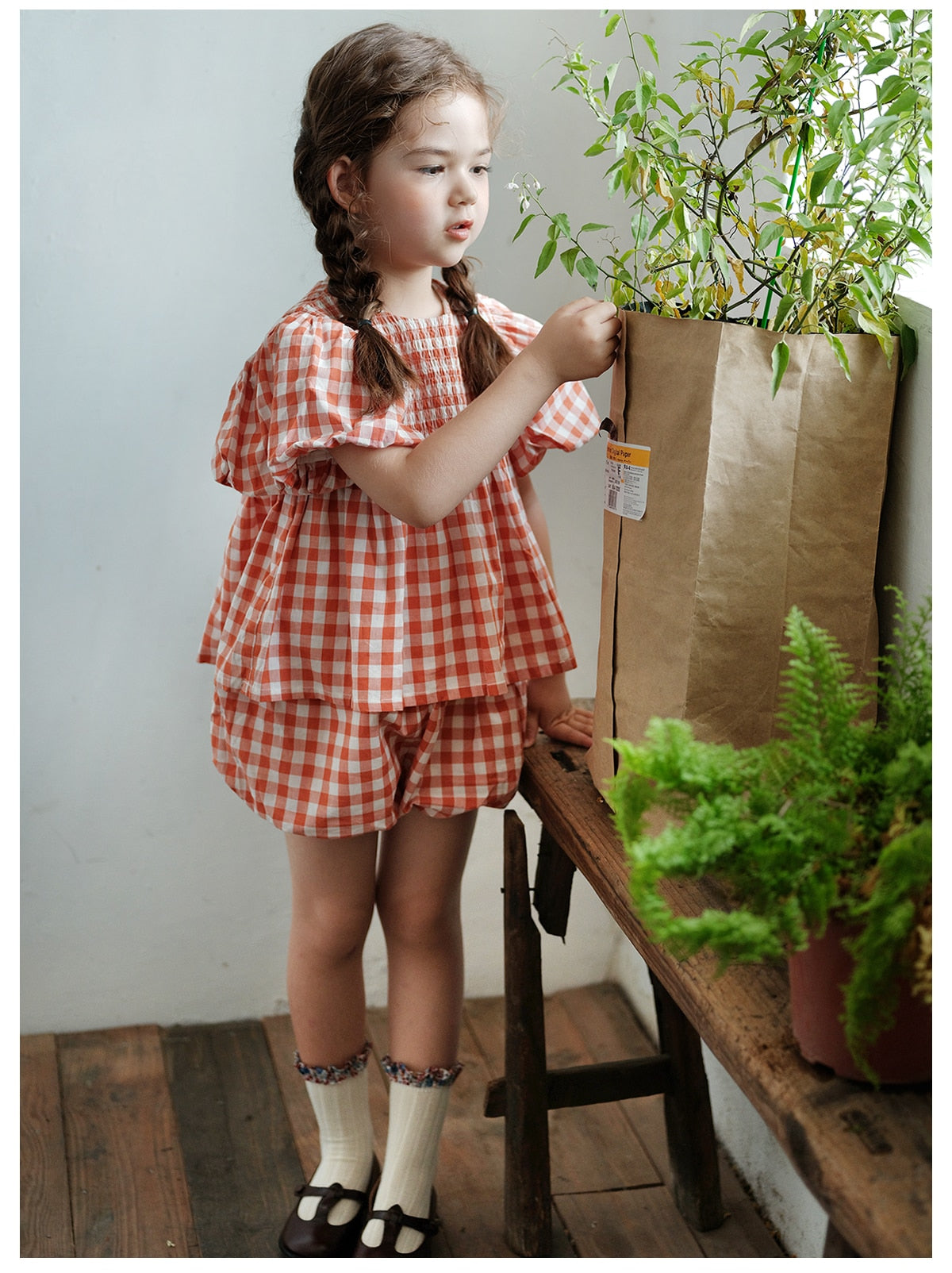 Highland Plaid Shorts Set