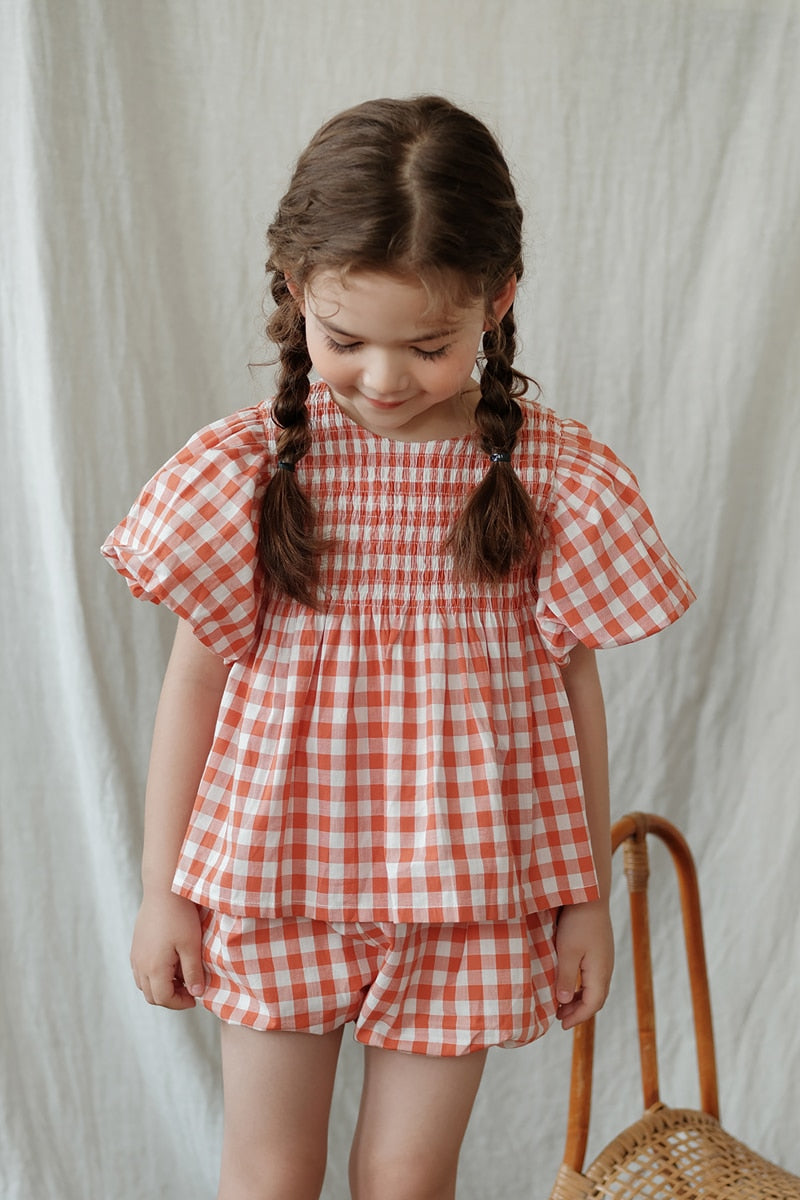Highland Plaid Shorts Set