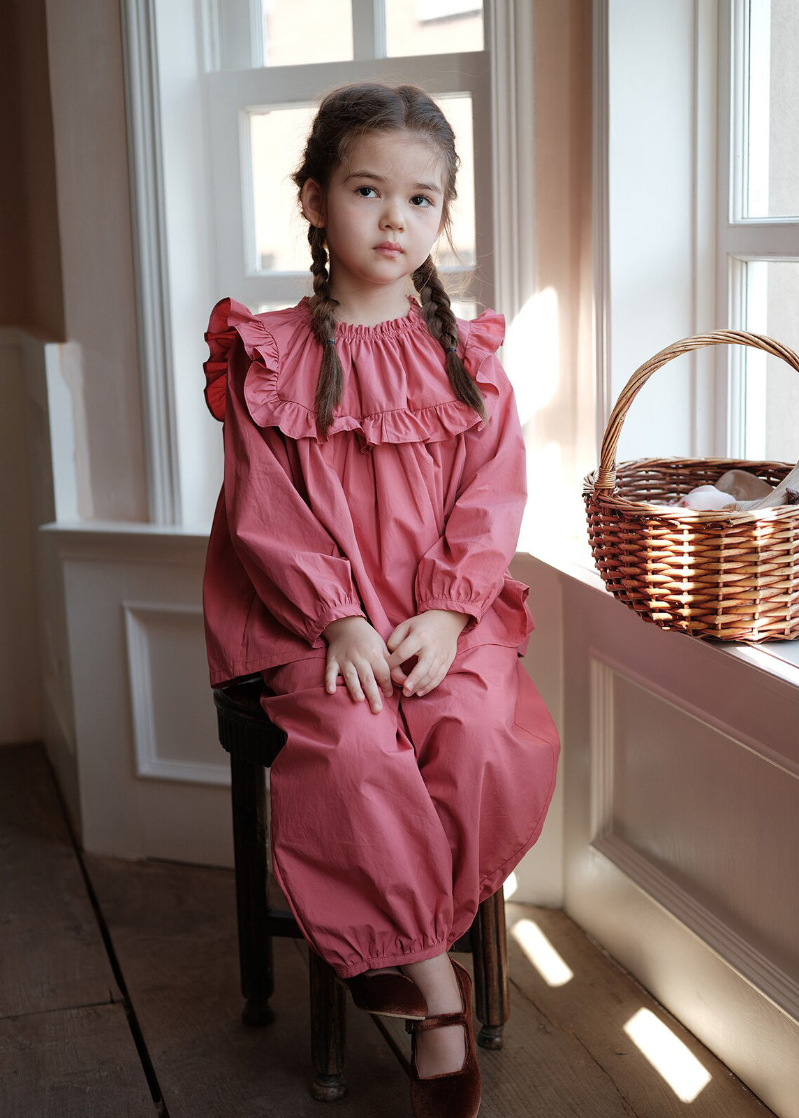 Berry Blouse + Trouser Set/Separates