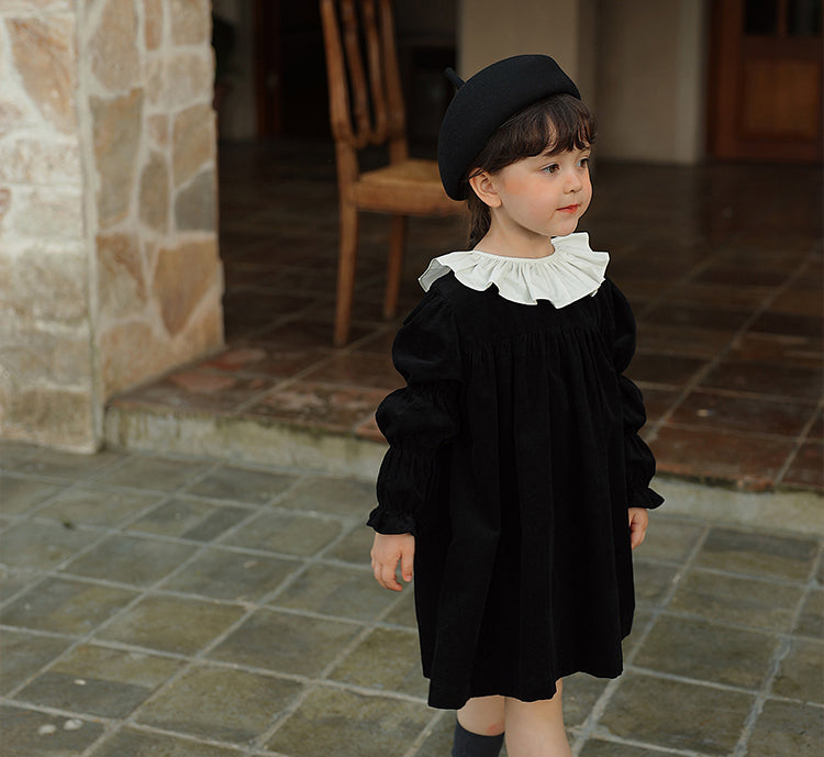 Midnight Corduroy Dress