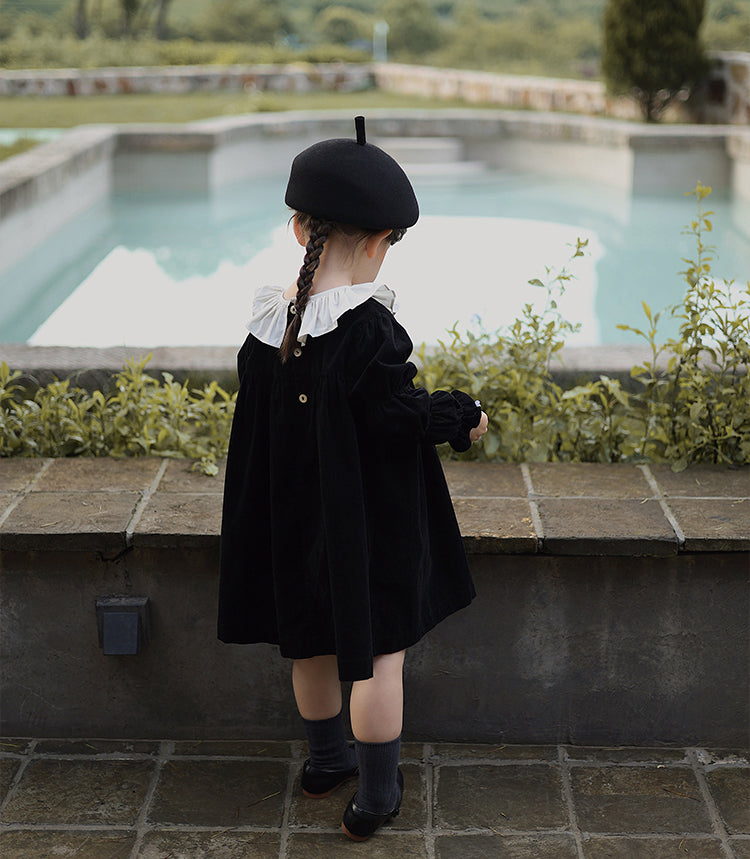 Midnight Corduroy Dress