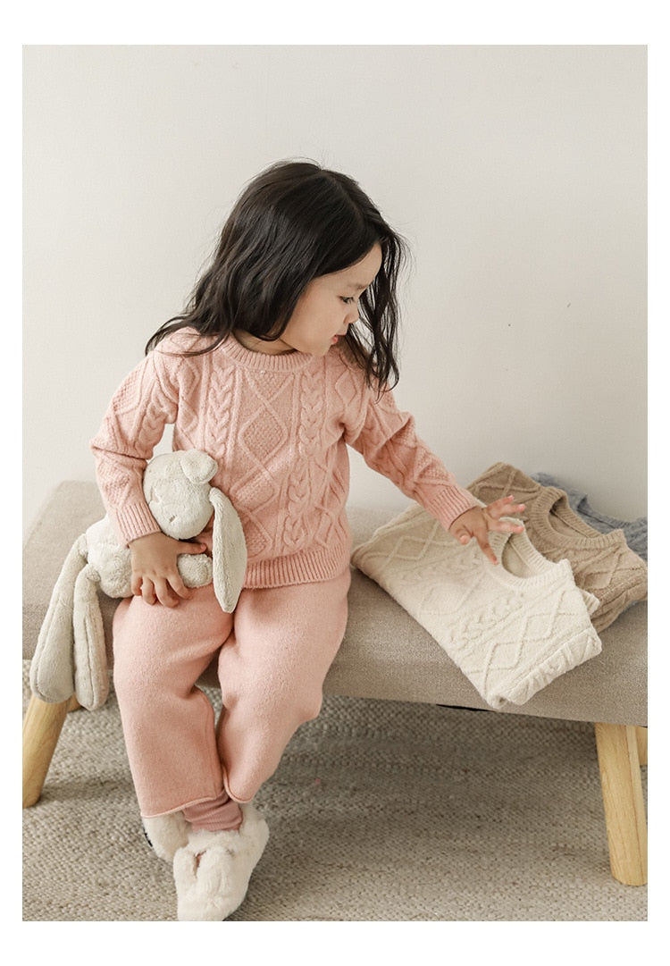 Violet Knitted Two Piece Set