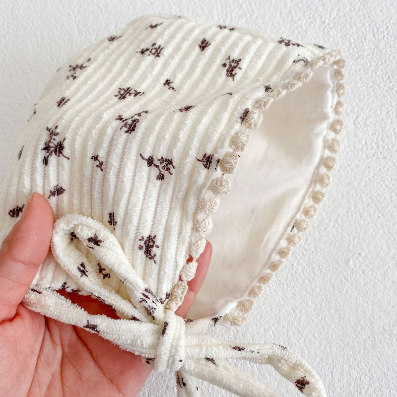 Kai Corduroy Romper + Bonnet Set