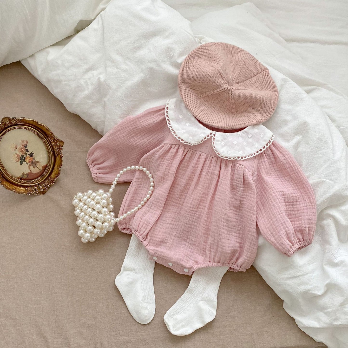 Adeline Cheesecloth Romper