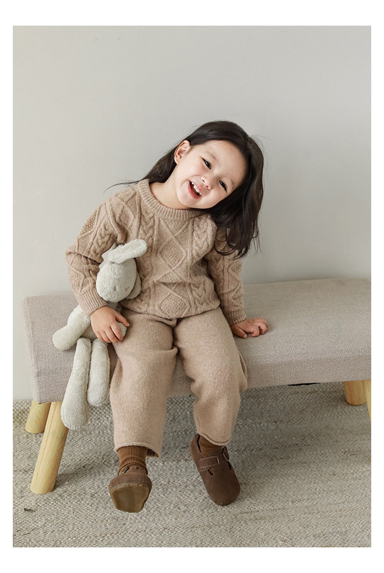 Violet Knitted Two Piece Set