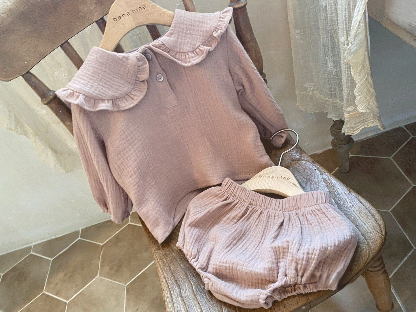 Lotus Cotton Top + Bloomer Set