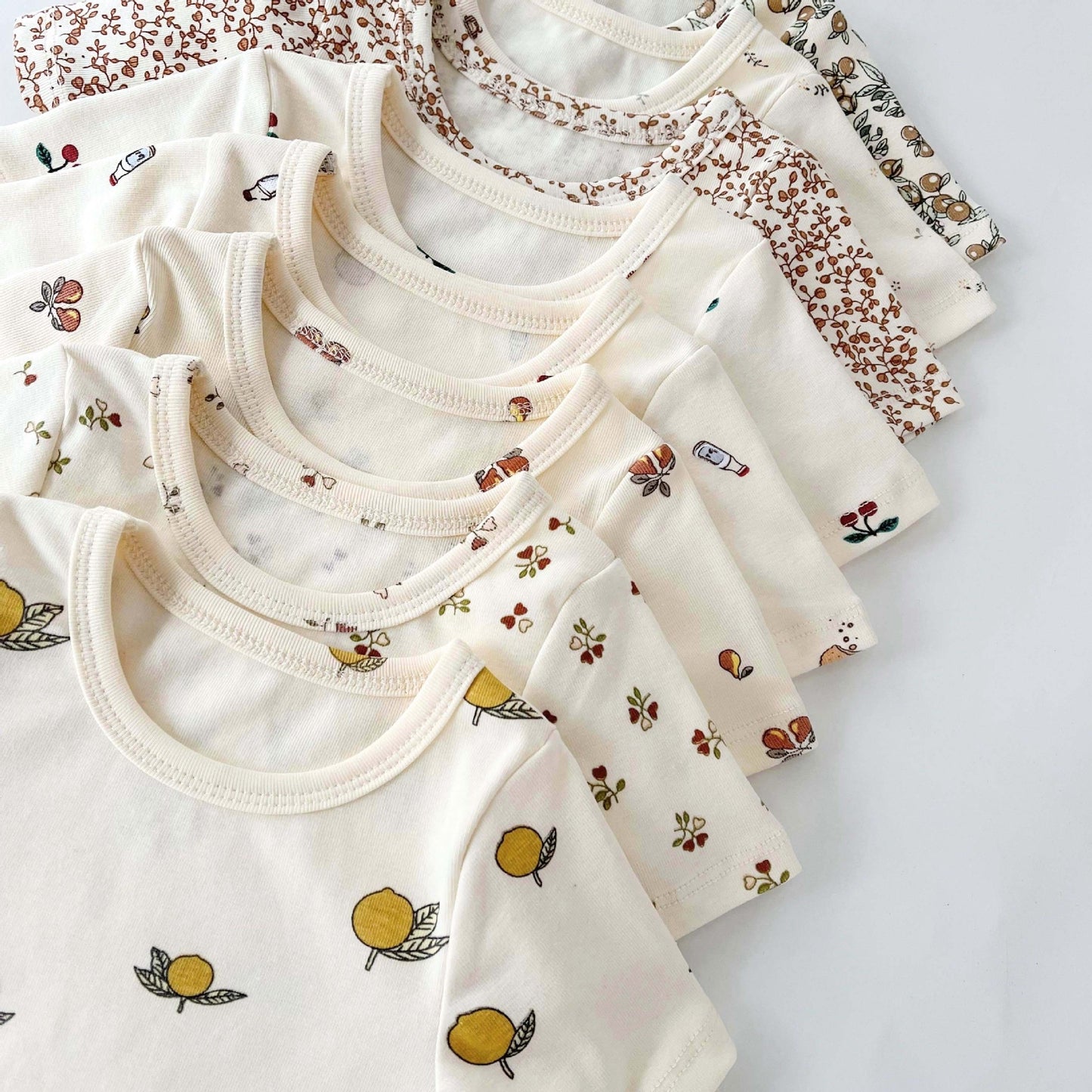 Orange Tree Shorts Set