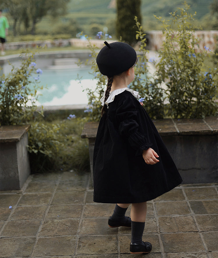 Midnight Corduroy Dress