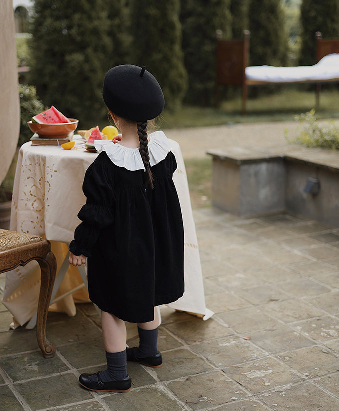 Midnight Corduroy Dress