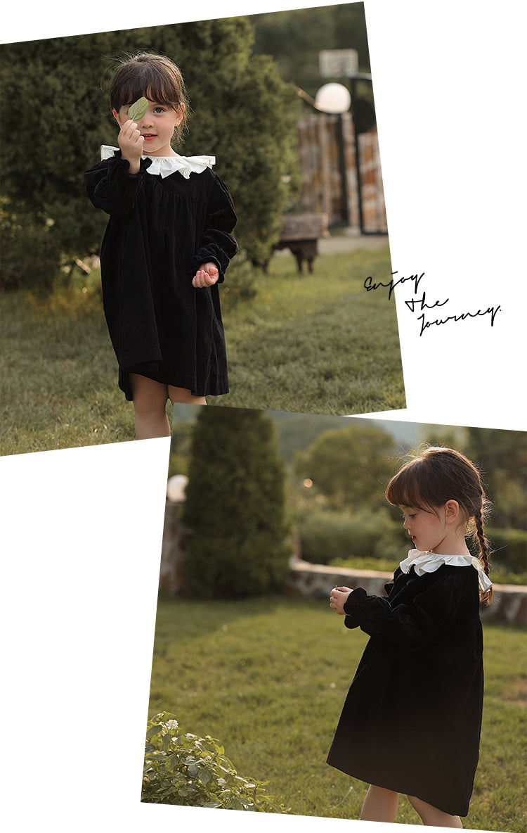 Midnight Corduroy Dress