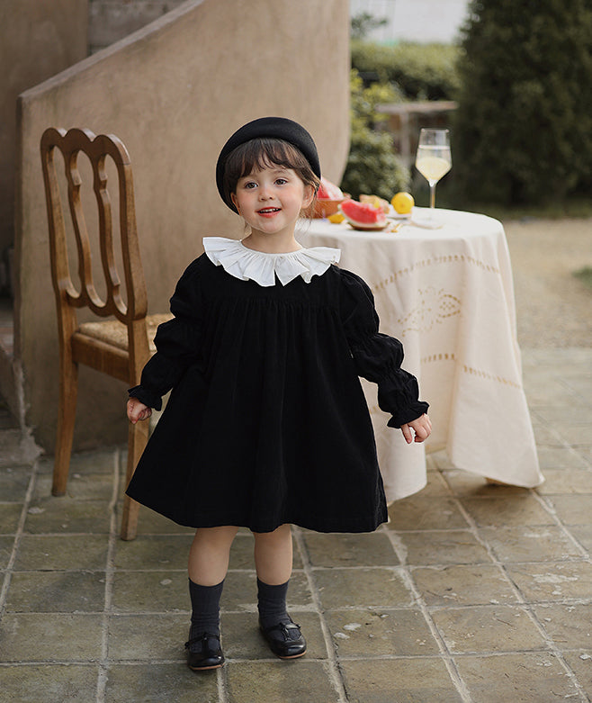 Midnight Corduroy Dress
