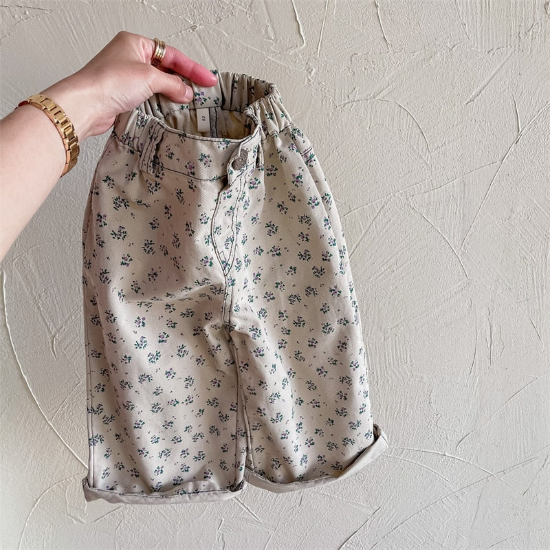 Floral Boxy Chinos