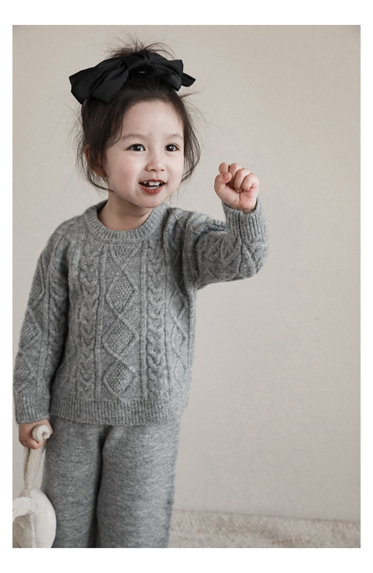 Violet Knitted Two Piece Set