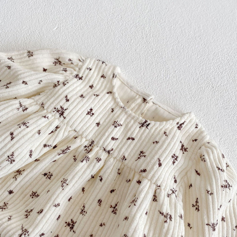 Kai Corduroy Romper + Bonnet Set