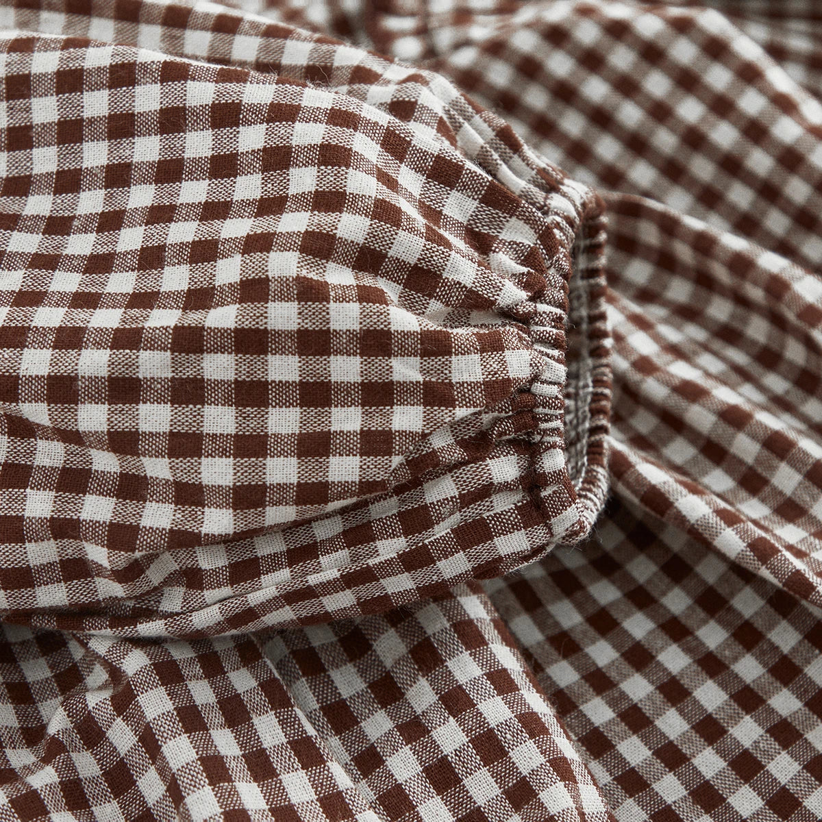Millie Gingham Romper + Headband (Multi)