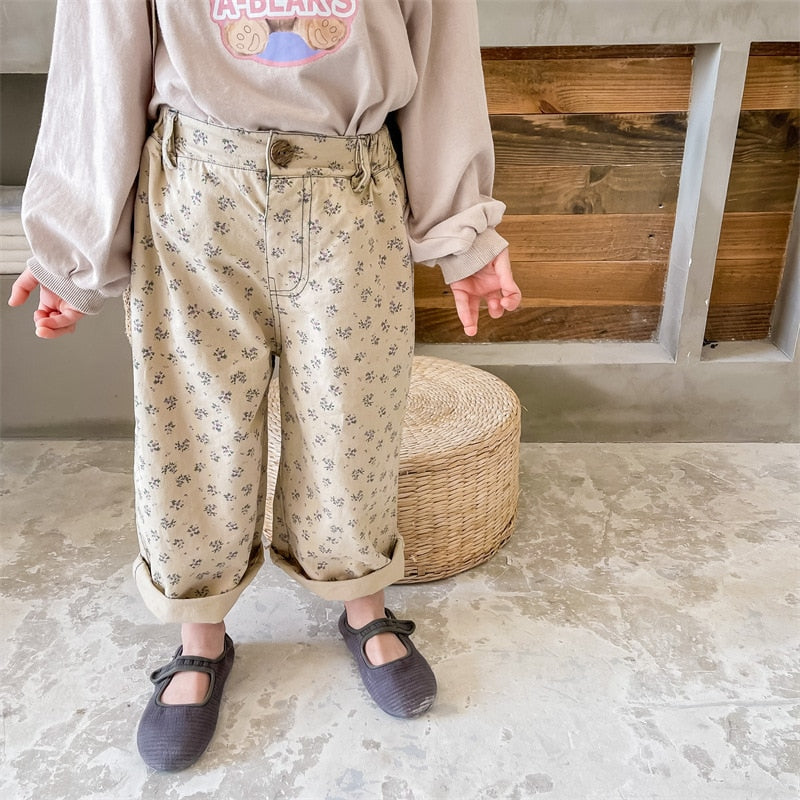 Floral Boxy Chinos