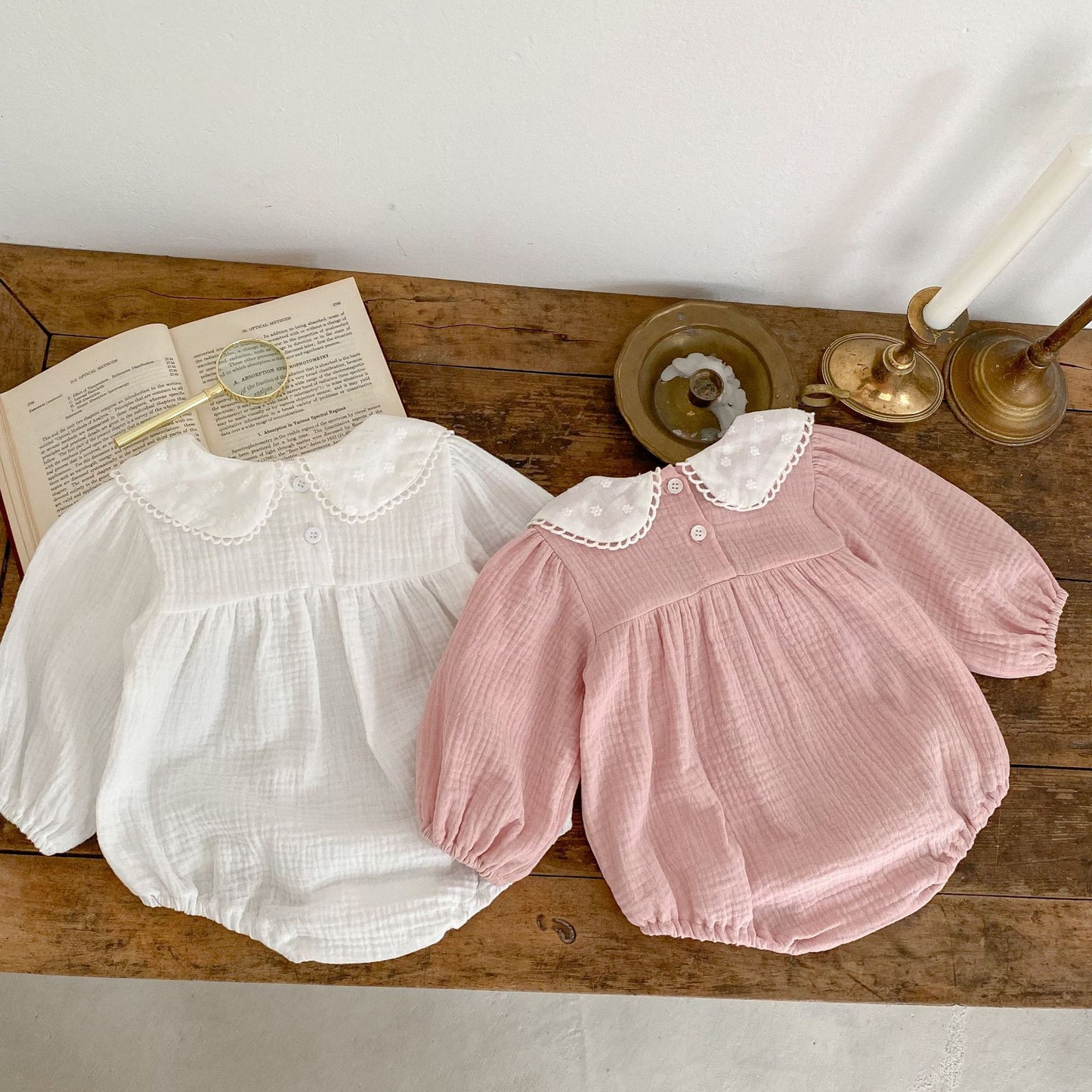 Adeline Cheesecloth Romper