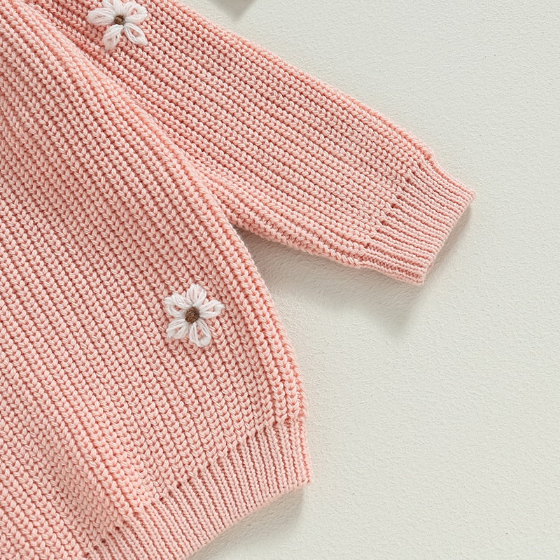 Daisy Embroidered Knit Jumper