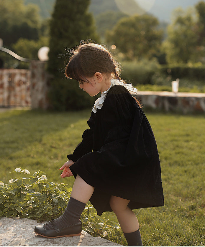 Midnight Corduroy Dress