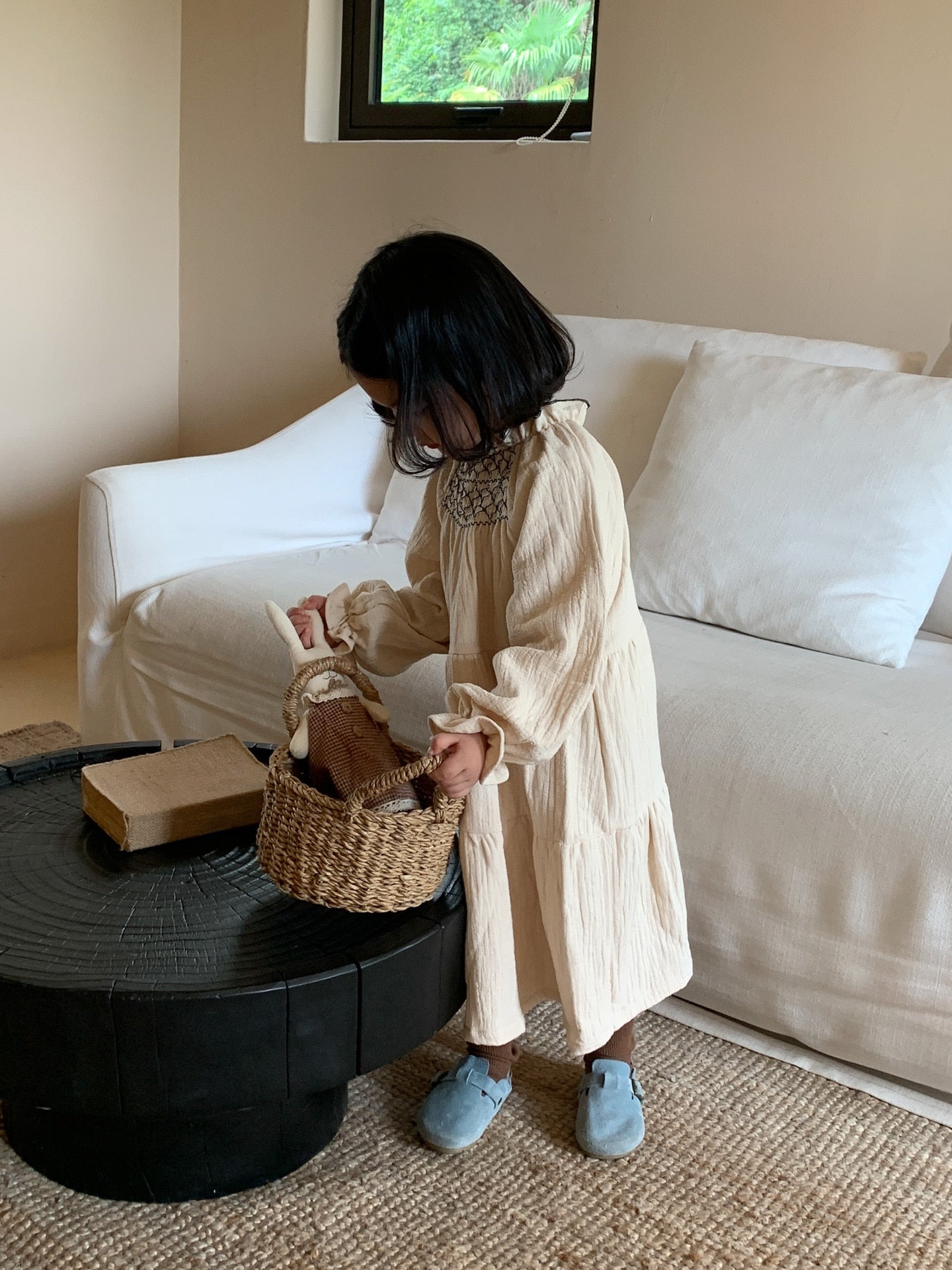 Thatched Smock Dress