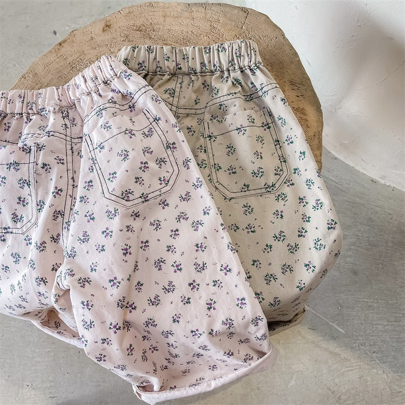 Floral Boxy Chinos