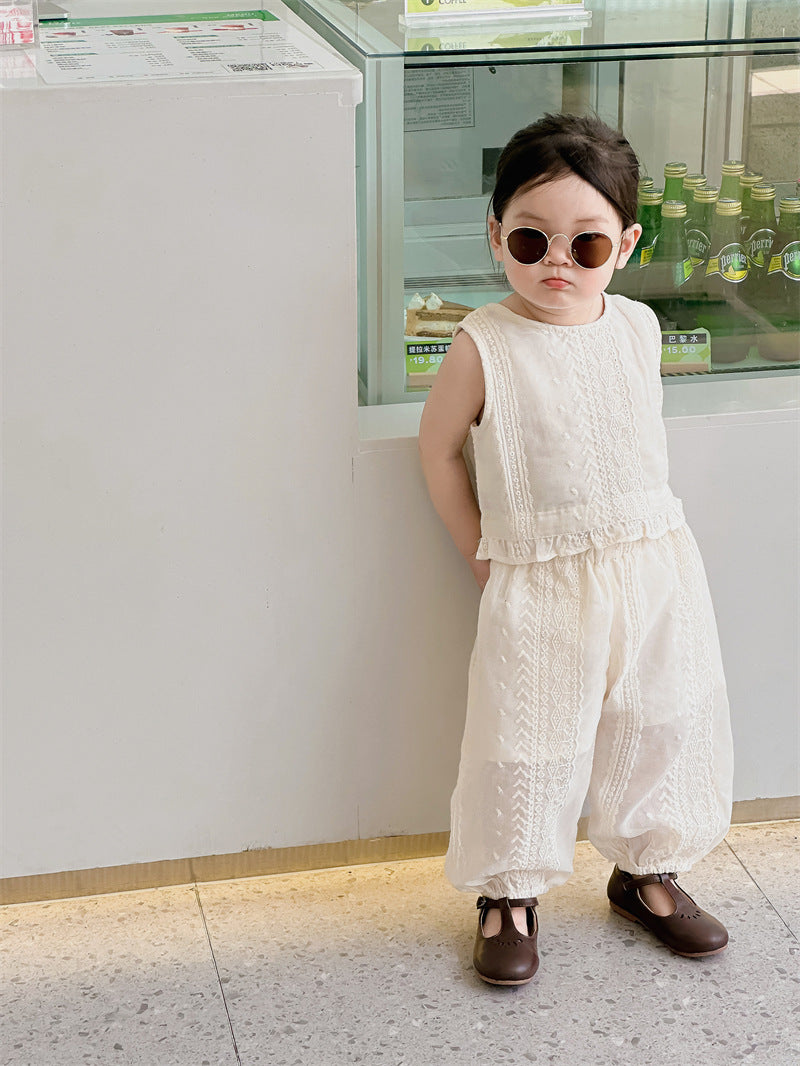 Marlow Ribbon Top + Trouser Set
