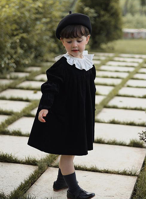 Midnight Corduroy Dress