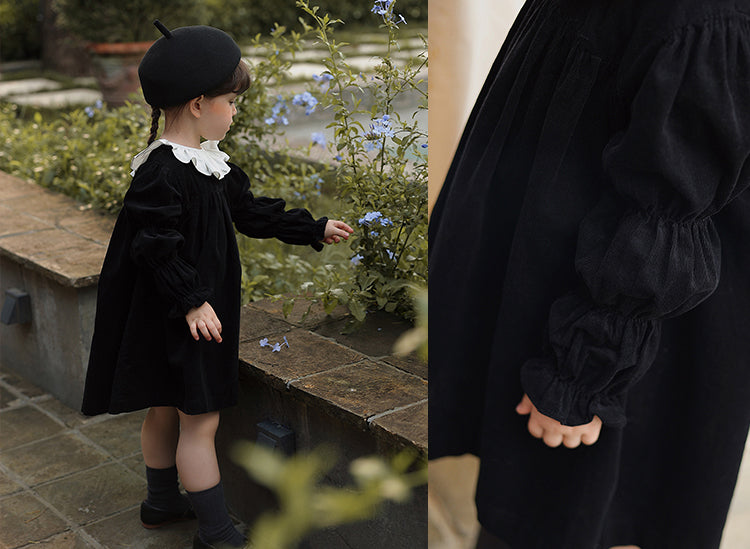 Midnight Corduroy Dress
