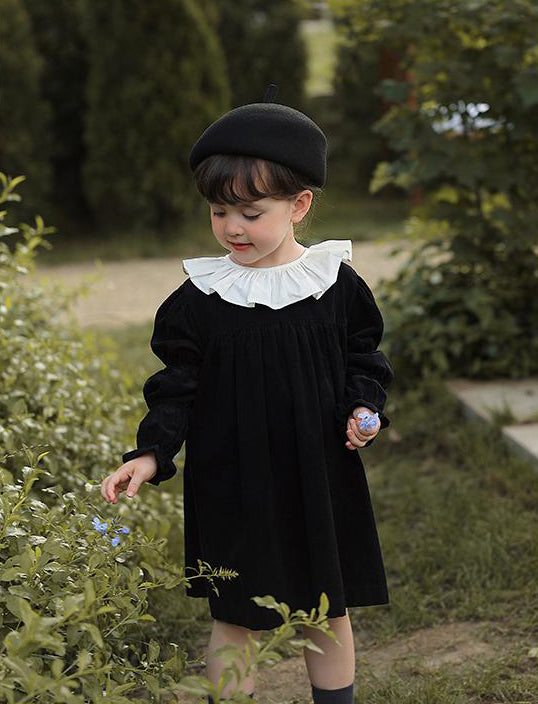 Midnight Corduroy Dress